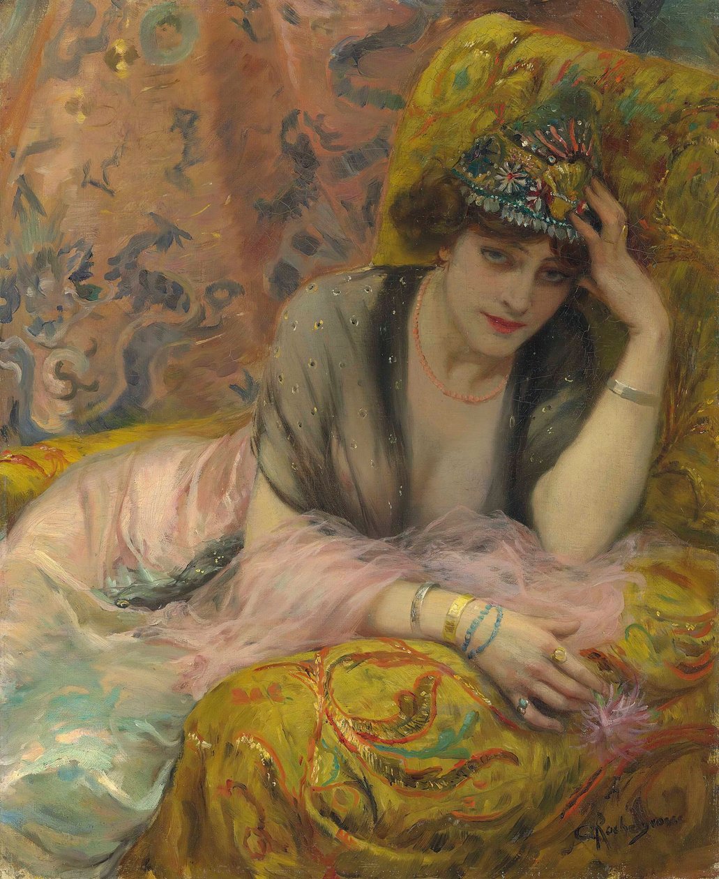 De danseres door Georges Antoine Rochegrosse