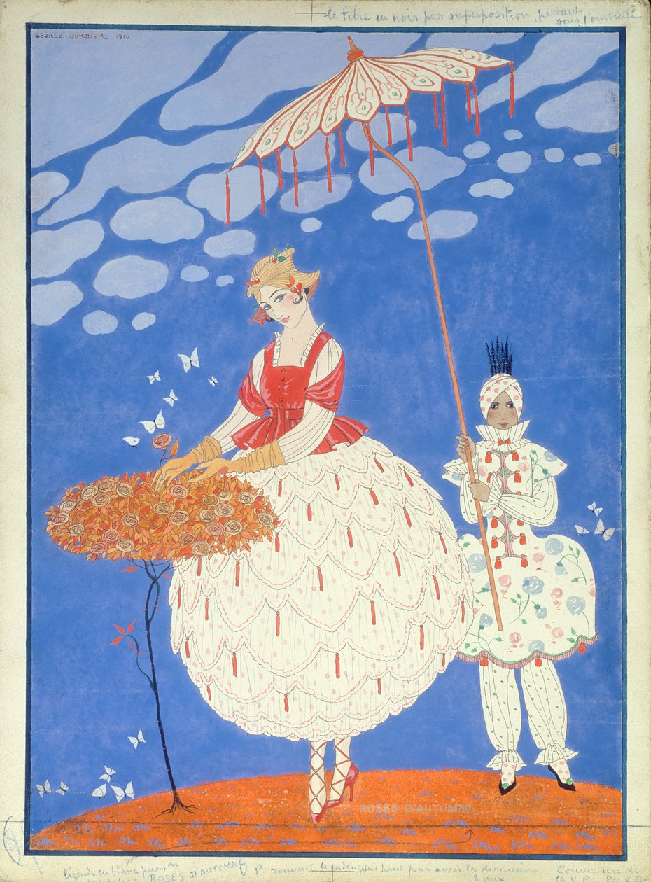 Herfstrozen door Georges Barbier