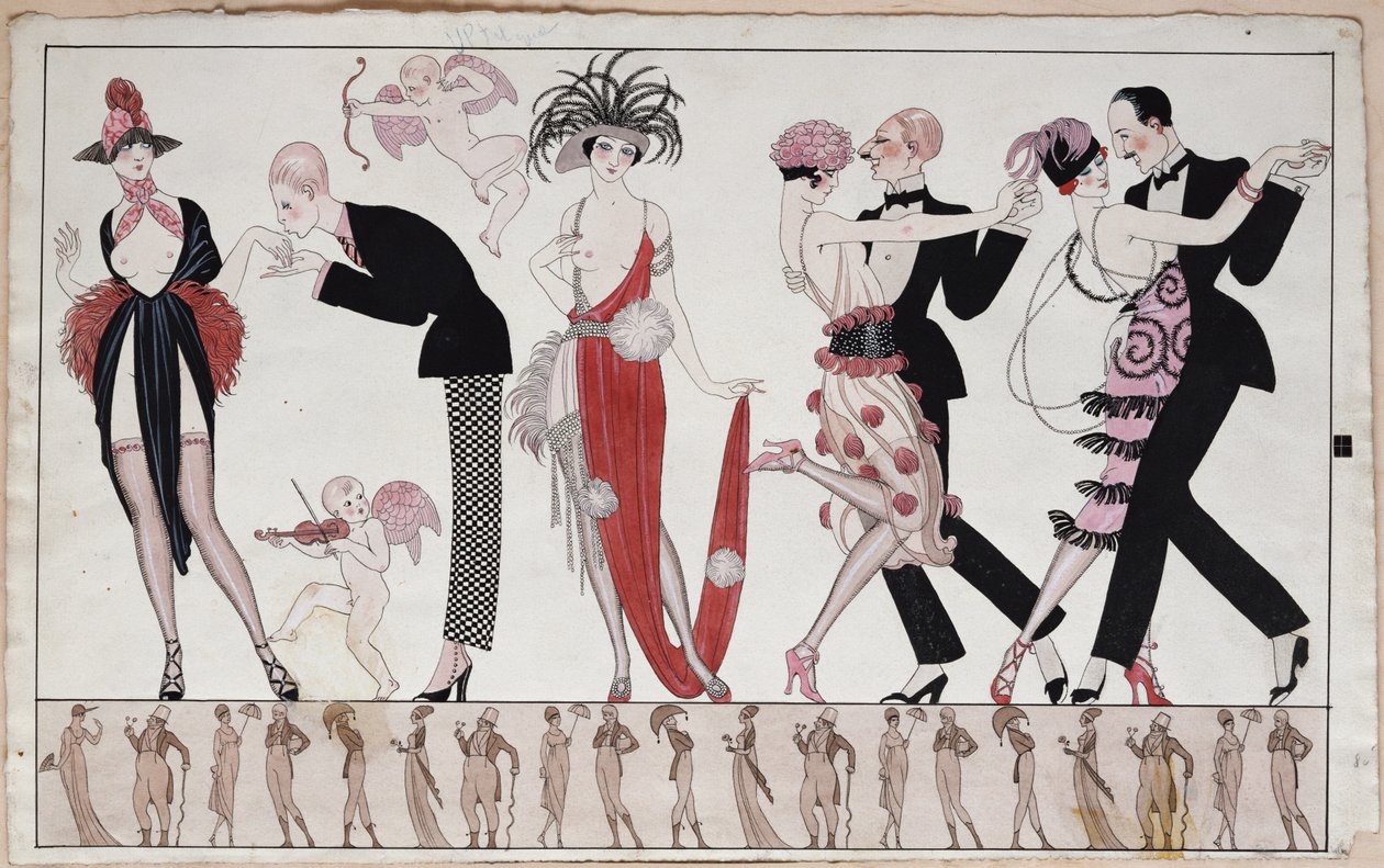 De Tango door Georges Barbier