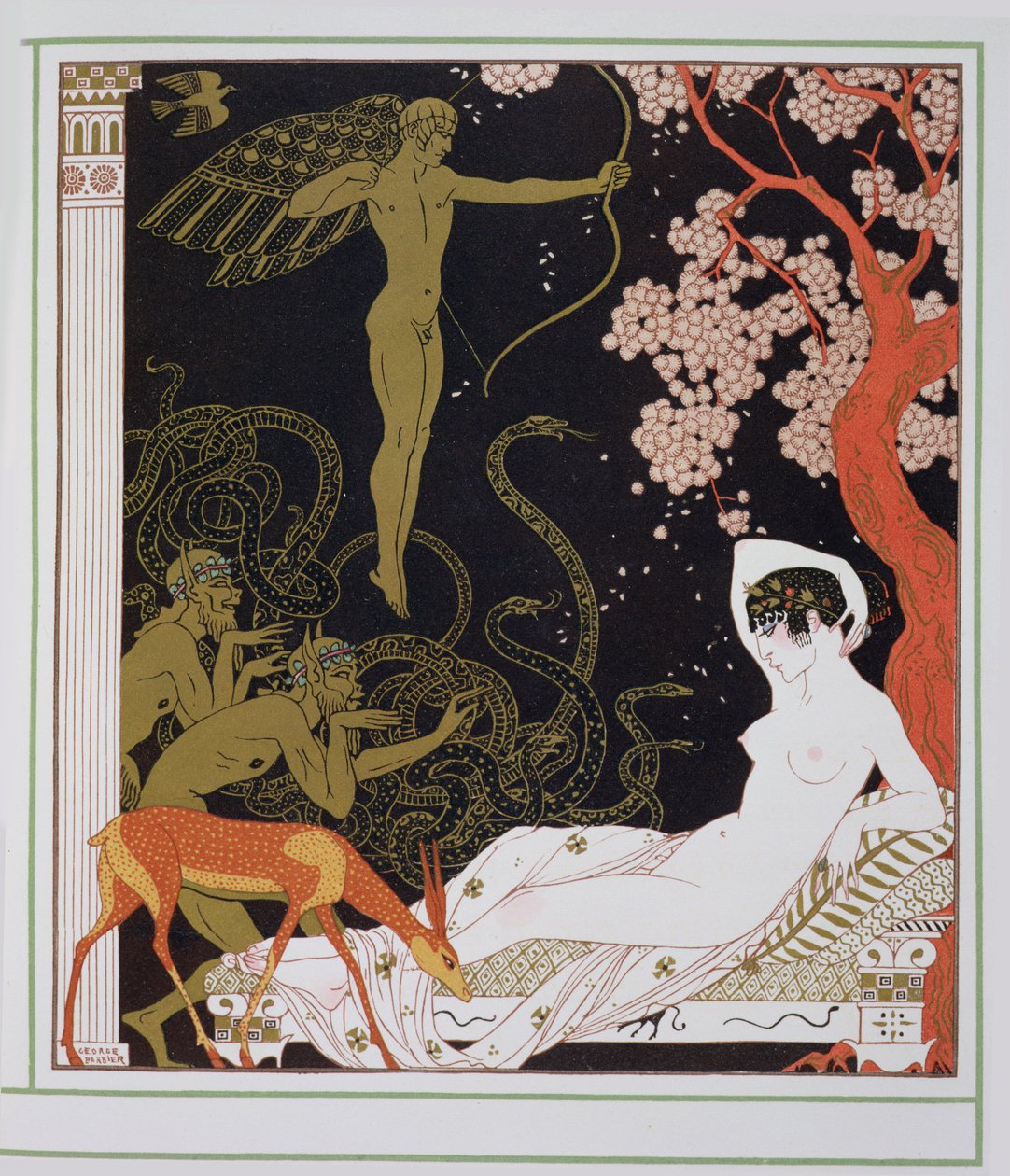 Venus, of La belle Hélène door Georges Barbier