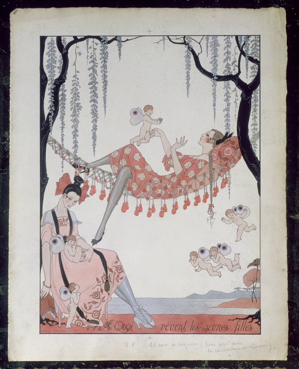 Waar Dromen Jonge Vrouwen Van? 1918 door Georges Barbier