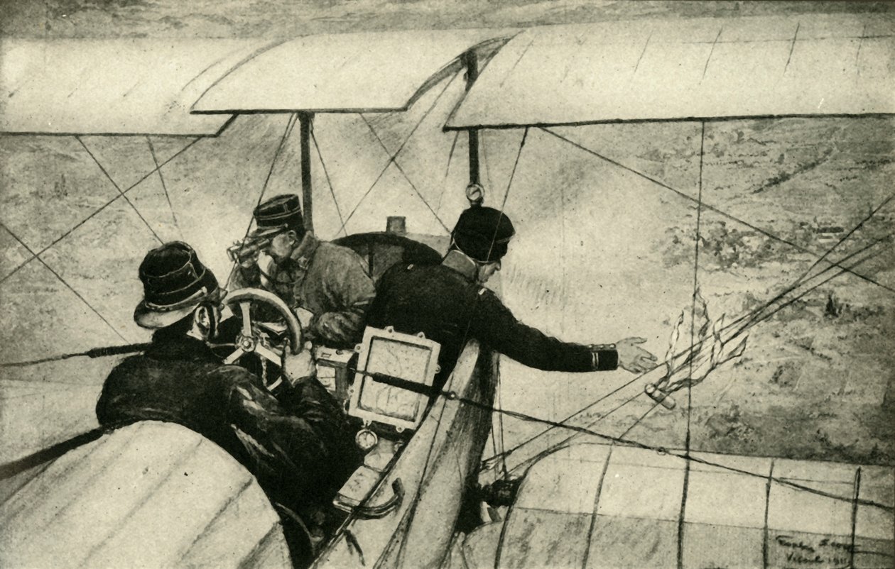 De Vierde Arm in de Grote Oorlog: Franse luchtscouts aan het werk, Eerste Wereldoorlog, 1914-1918, ca. 1920 door Georges Bertin Scott