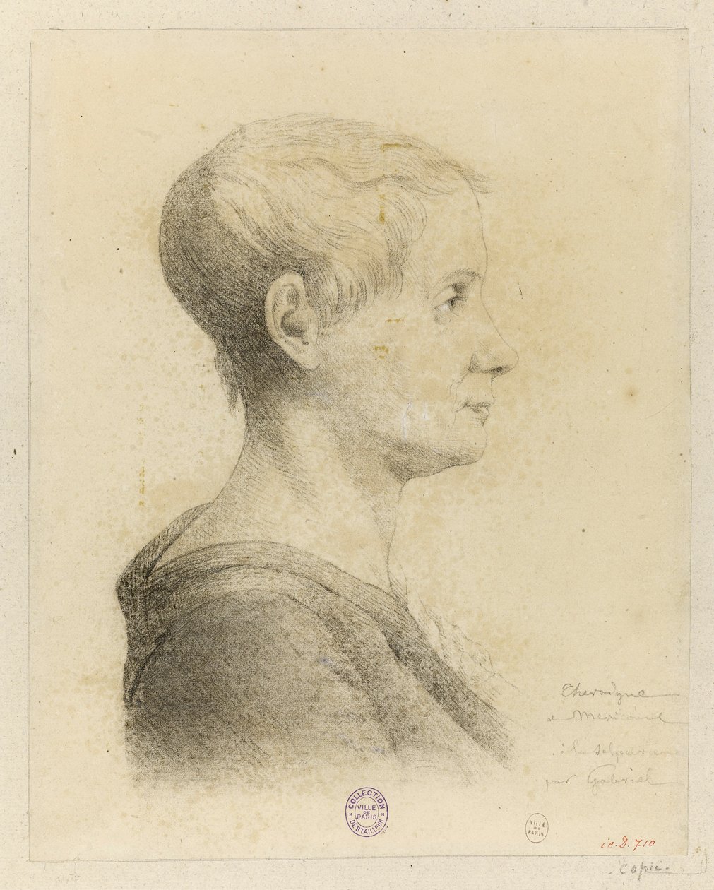 Portret van Anne-Josèphe Théroigne de Méricourt 1762-1817, 1816 door Georges François Marie Gabriel