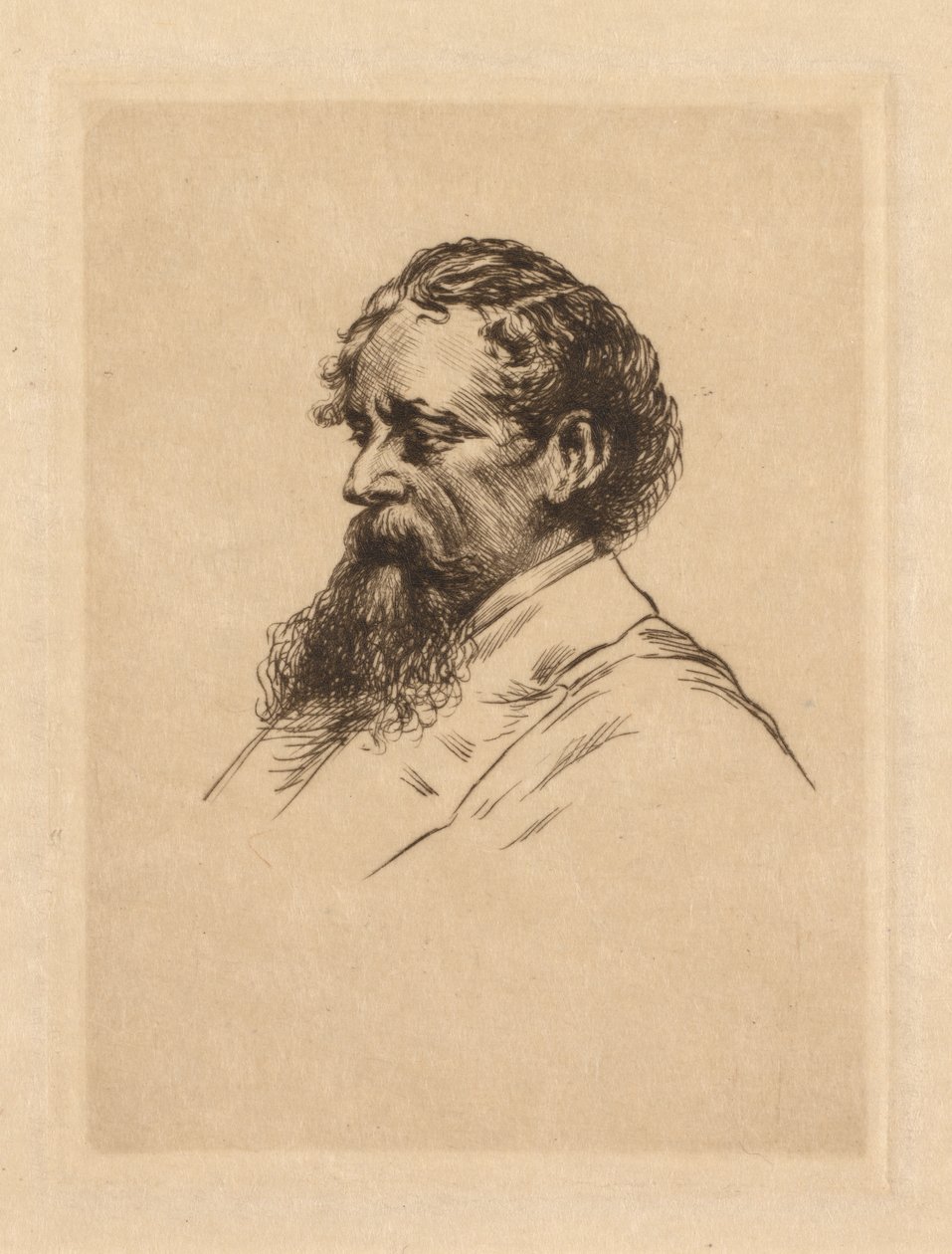 Portret van Charles Dickens door Georges Gorvel