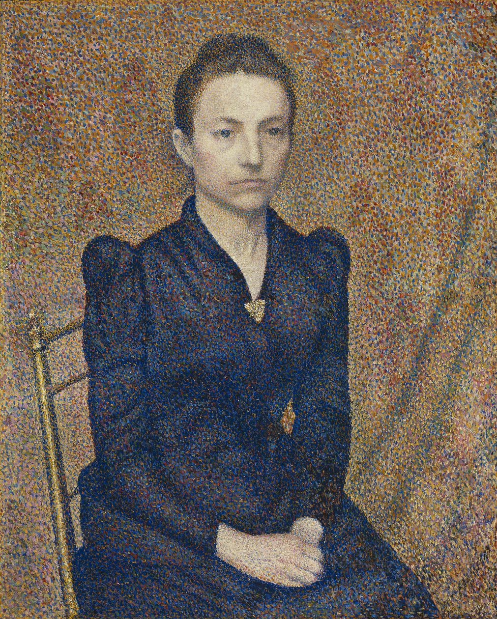 Portret van de zus van de kunstenaar door Georges Lemmen