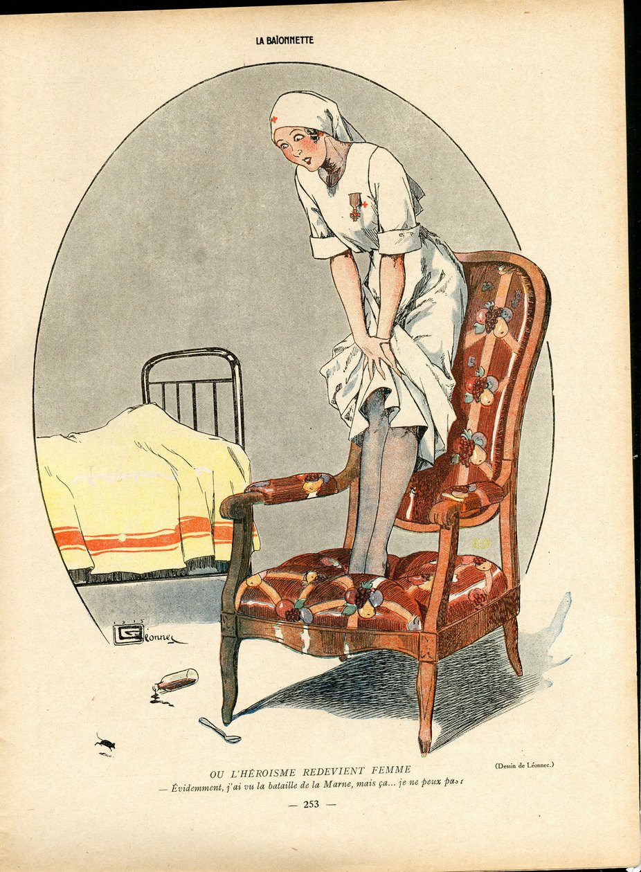 La Baionnette, kleurrijke satire door Georges Leonnec