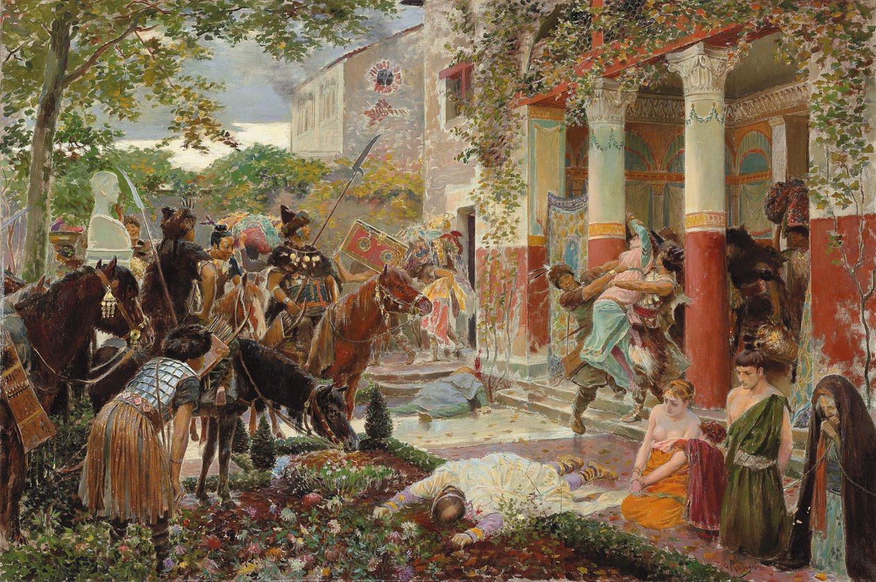 Aanval van de Tartaren door Georges Marie Rochegrosse