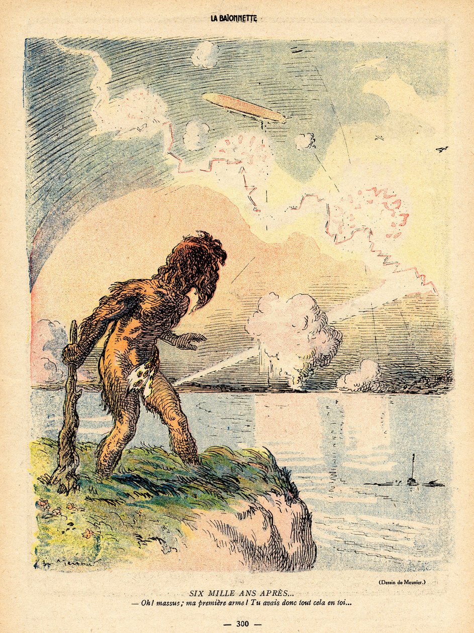 La Baionnette, Satirisch in Kleuren door Georges Meunier