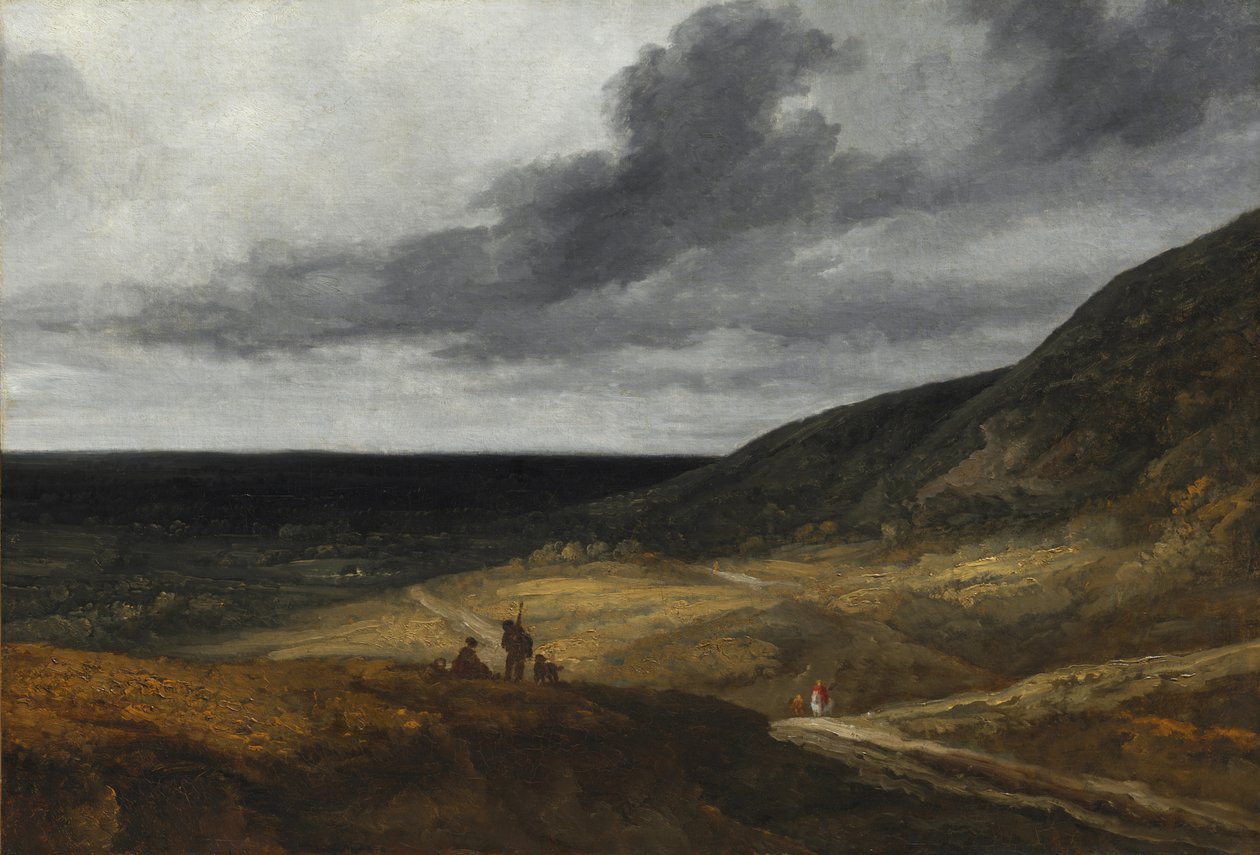 Landschap in de buurt van Parijs door Georges Michel