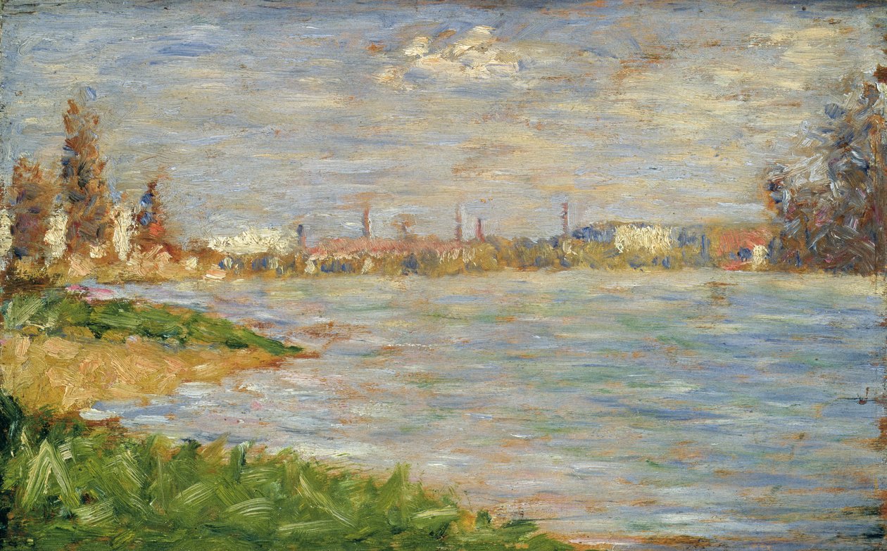 De rivieroevers, c.1883 door Georges Pierre Seurat
