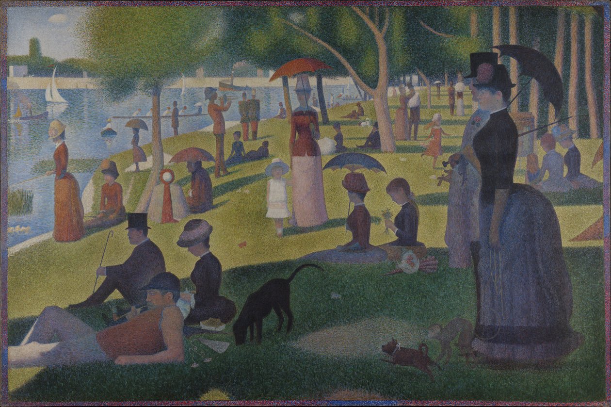 Een zondag op La Grande Jatte -- 1884 door Georges Seurat