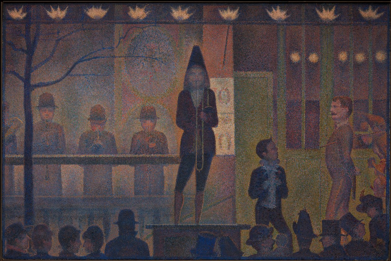 Circusbijvoorstelling door Georges Seurat