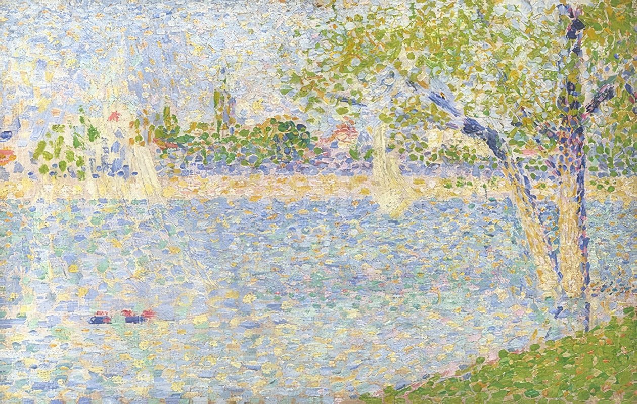 De Seine gezien vanaf de Grande Jatte door Georges Seurat