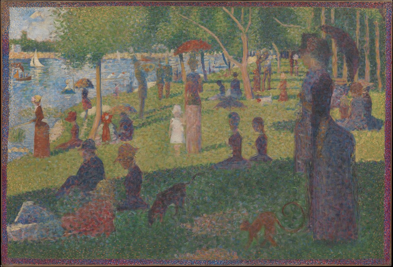 Studie voor "Een zondag op La Grande Jatte" door Georges Seurat