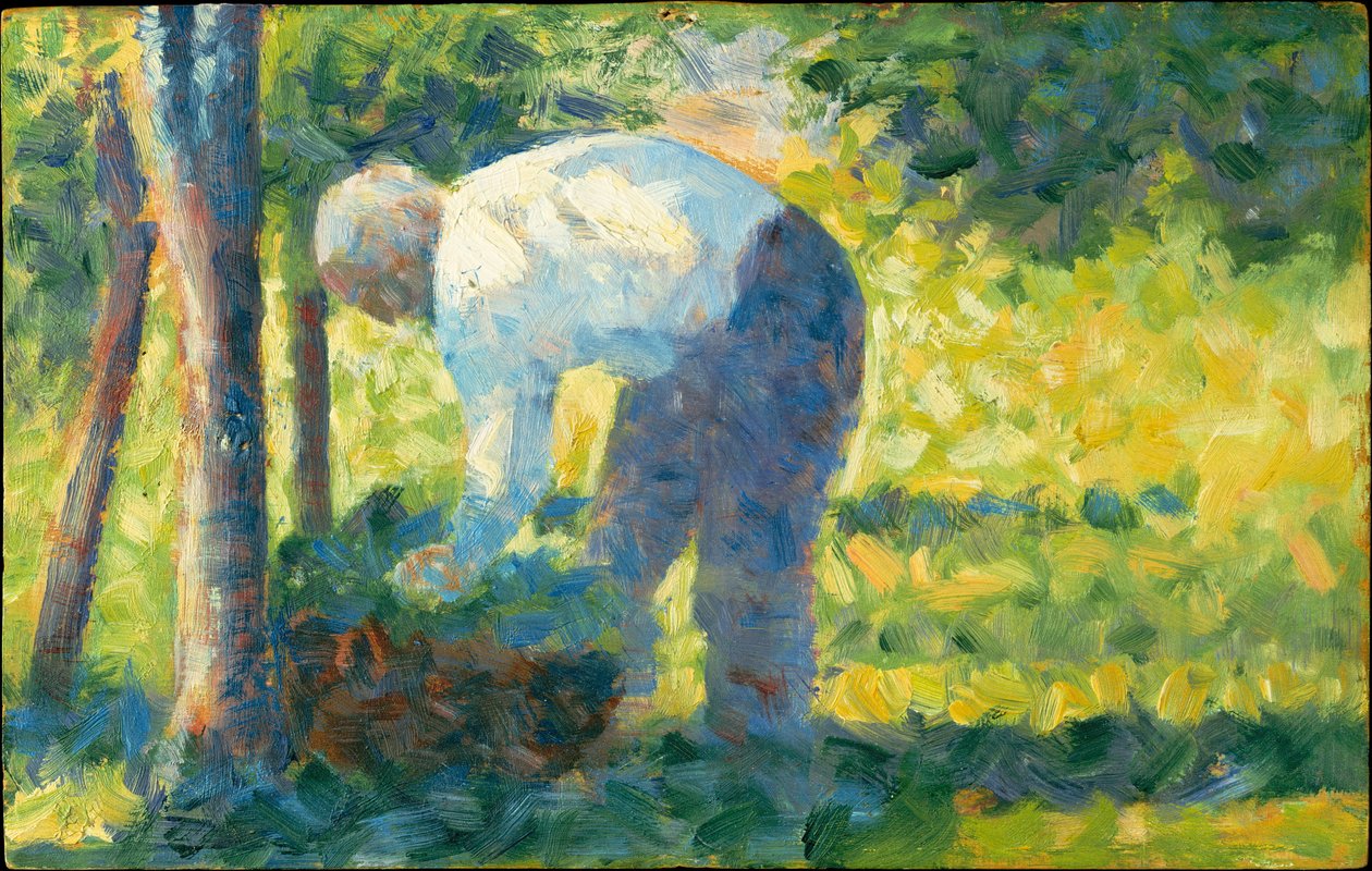 De tuinman door Georges Seurat