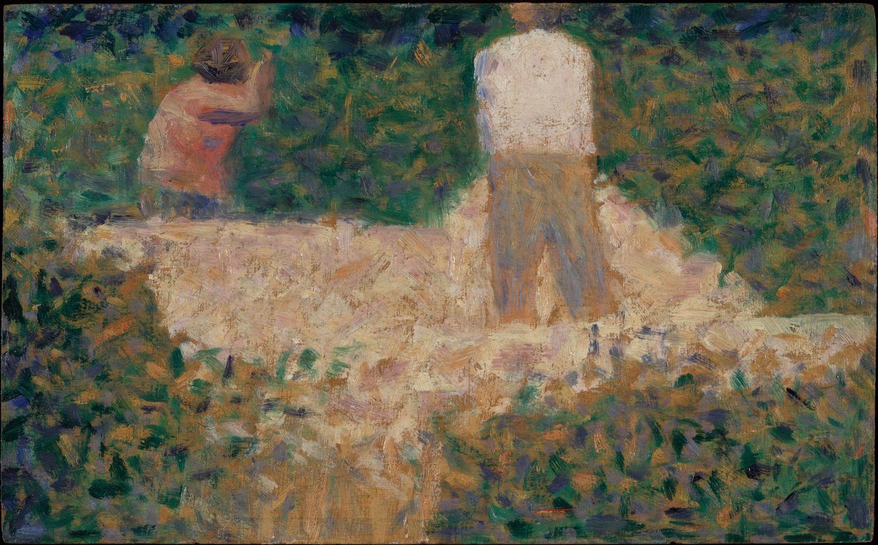 Twee steenhouwers door Georges Seurat