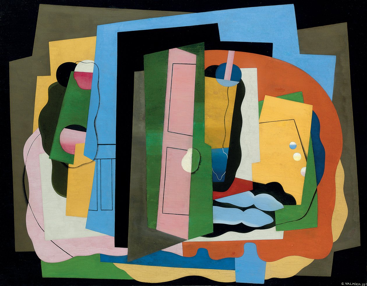 De roze deur door Georges Valmier