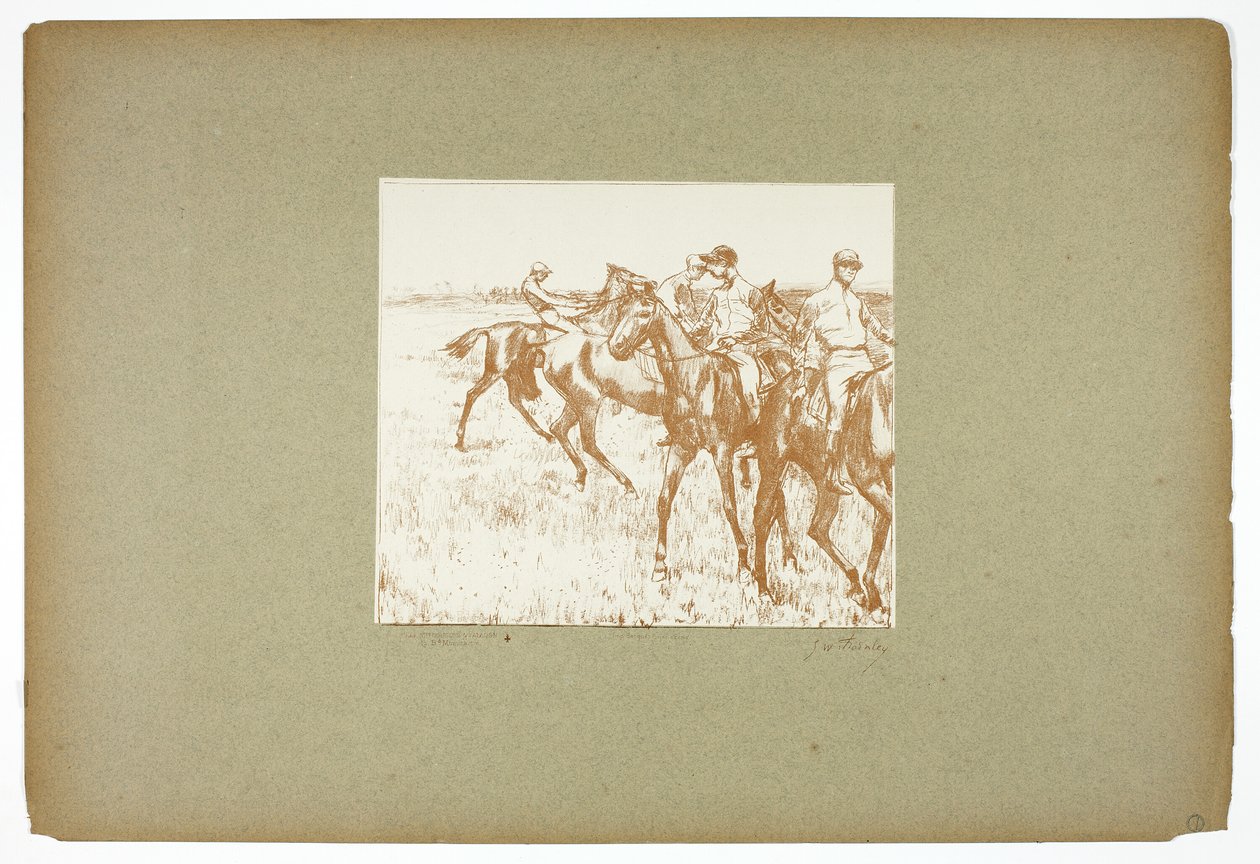 De Jockeys door Georges William Thornley