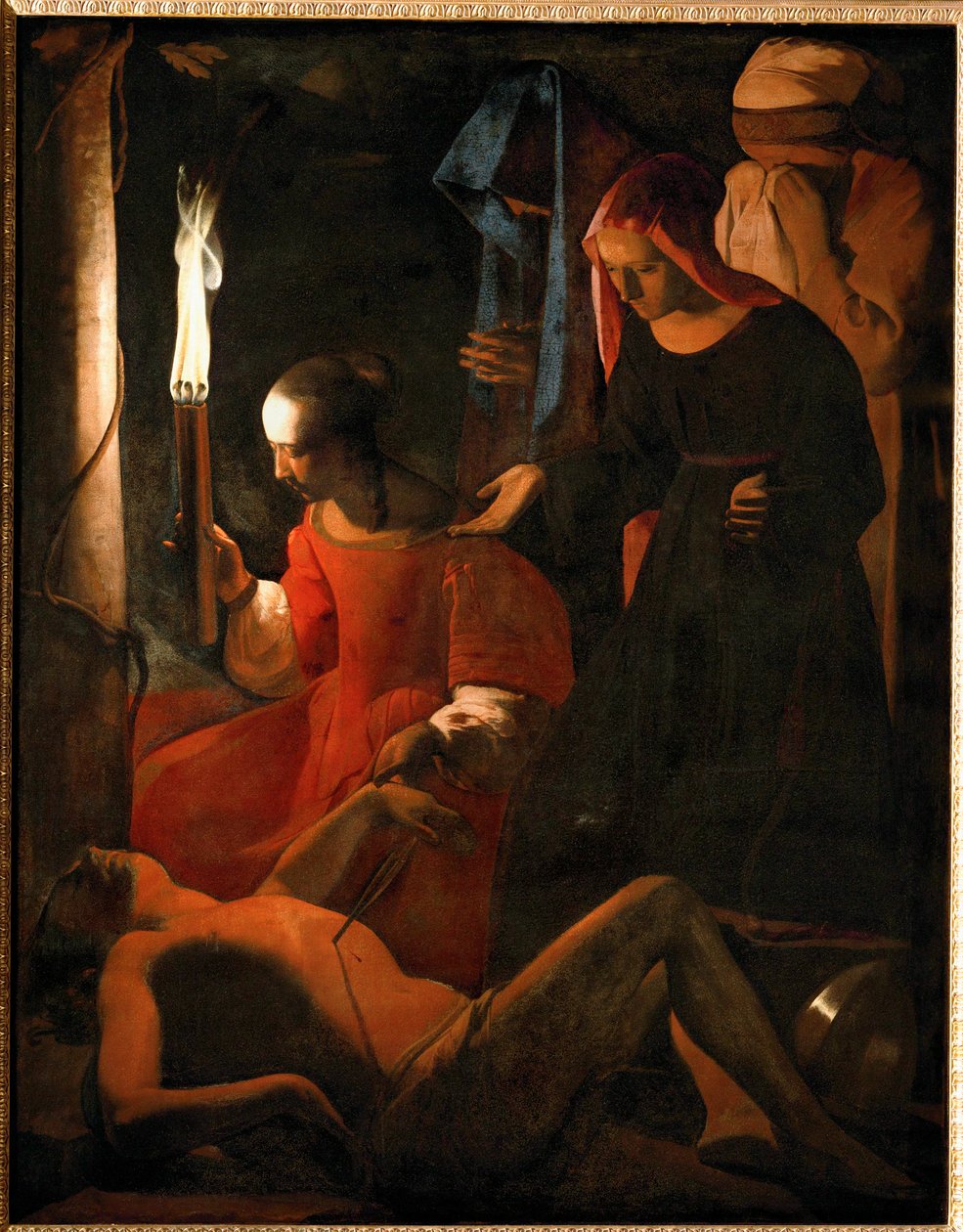 Sint-Sebastiaan onderhouden door Sint-Irene ... door Georges de La Tour