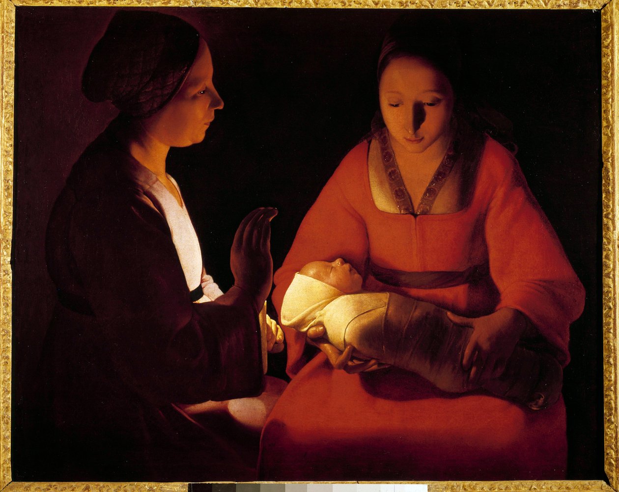 Het pasgeboren kind door Georges de La Tour