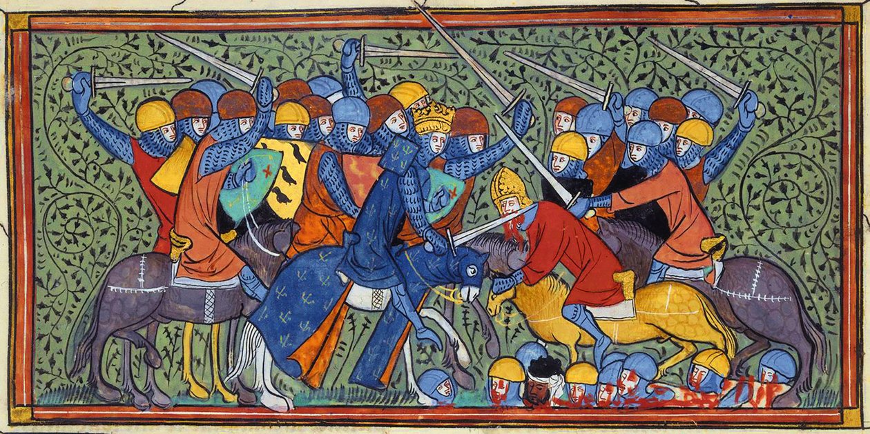 Karel Martel bij de Slag om Tours, Grote Kronieken van Frankrijk (27686528435) door Georgia Levan Ramishvili from Tbilisi