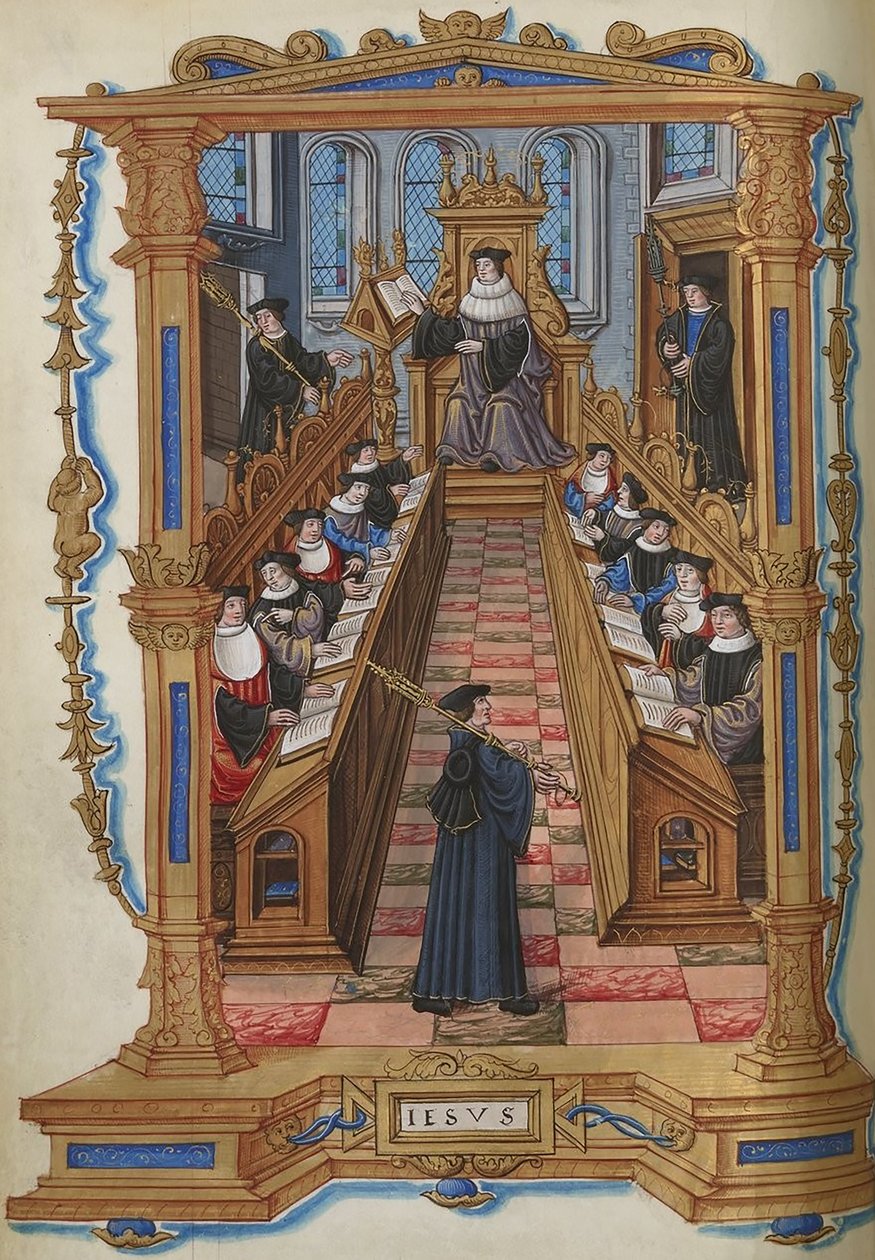 Artsen aan de universiteit van Parijs door Etienne Colaud, uit Chants Royaux, 1537 (42046662921) door Georgia Levan Ramishvili from Tbilisi