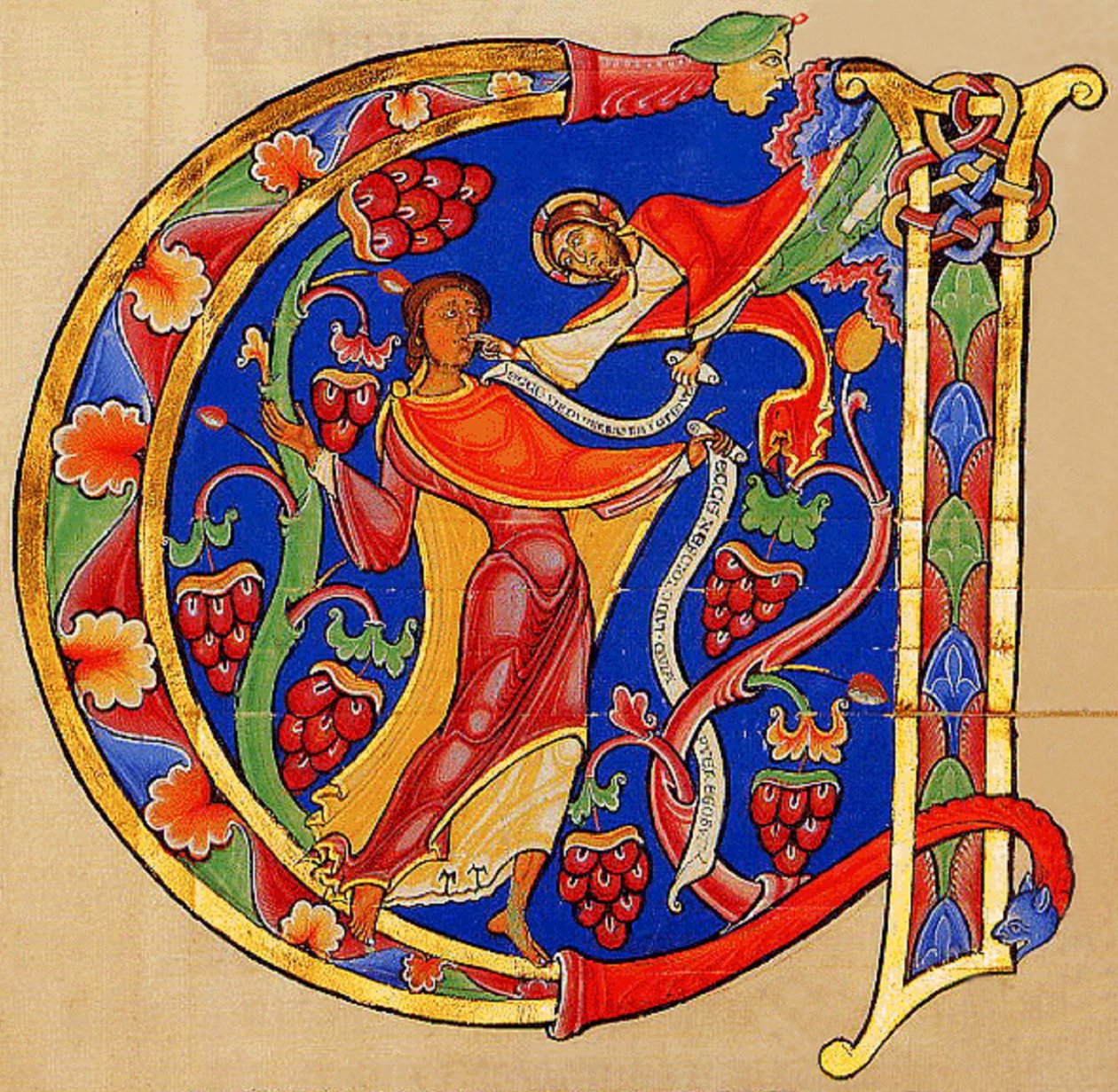 God spreekt Jeremia toe, Winchester Bijbel, 1160-75 (22797800517) door Georgia Levan Ramishvili from Tbilisi