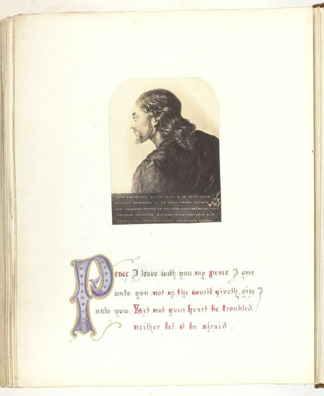 Zonder Titel [illustratie van Jezus met Bijbelse citaat] door Georgina Cowper