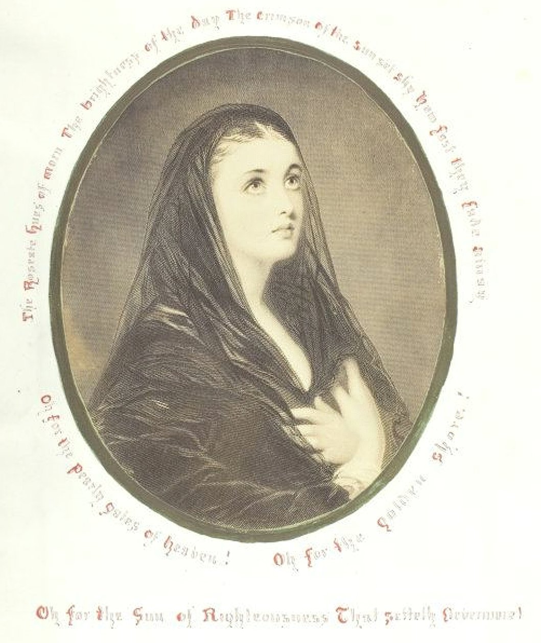 Zonder Titel [vrome vrouw in een sluier] door Georgina Cowper