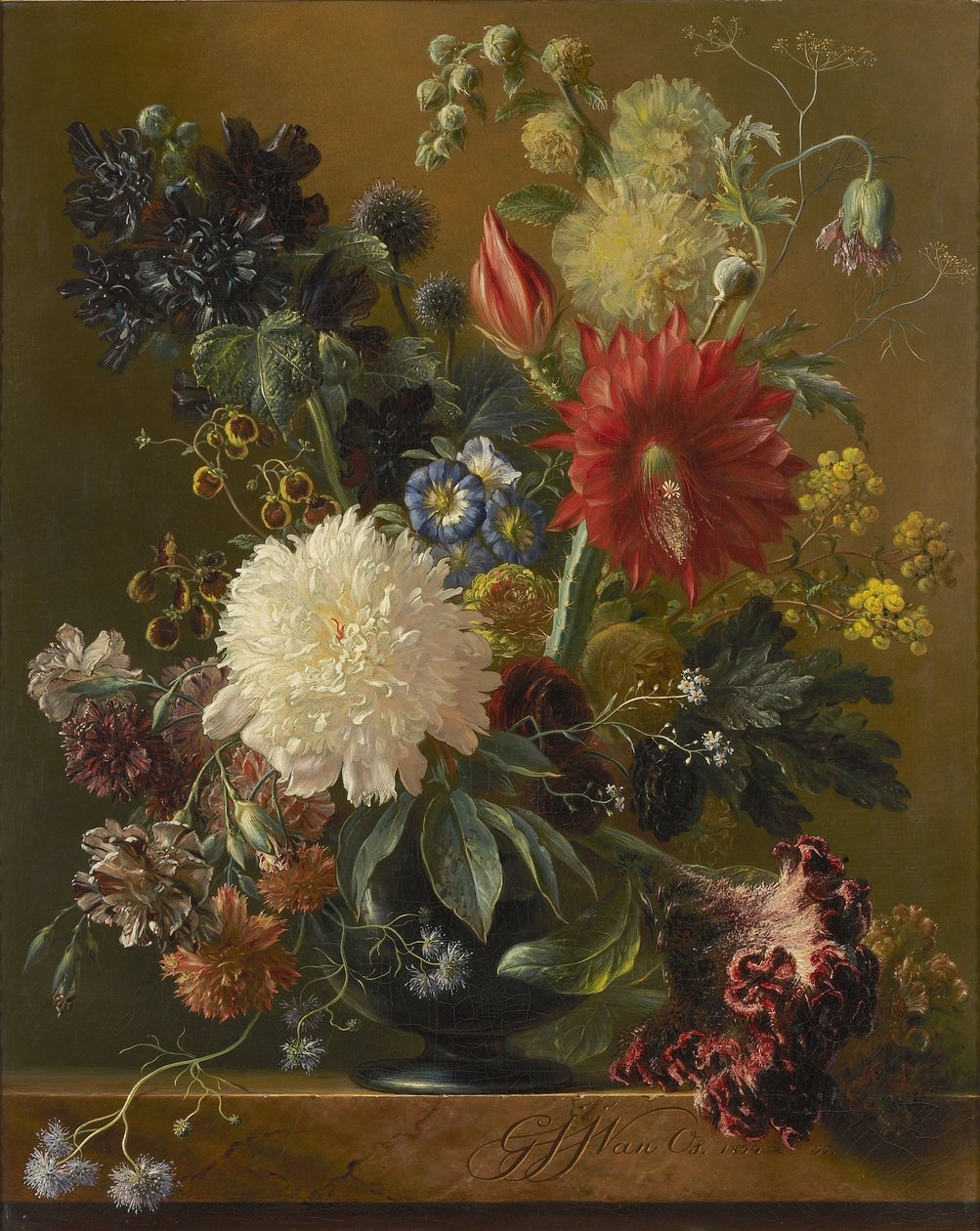Stilleven door Georgius Jacobus Johannes van Os