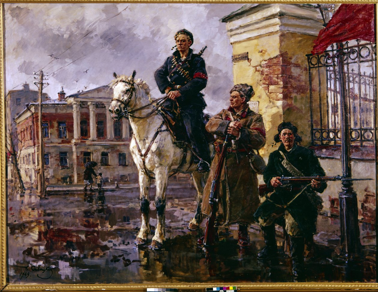 Russische Revolutie van oktober 1917: de eerste dagen van oktober door Georgiy Konstantinovich Savitsky