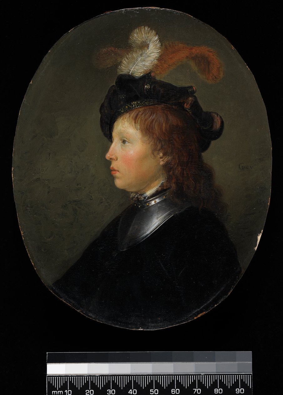 Portret van een Jonge Man, 1663 door Gerrit Dou