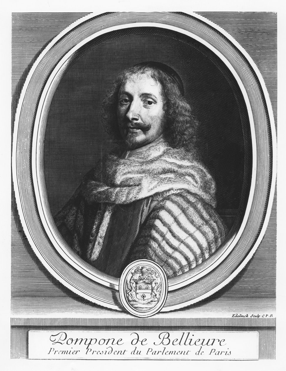 Pompone de Bellièvre door Gérard Edelinck