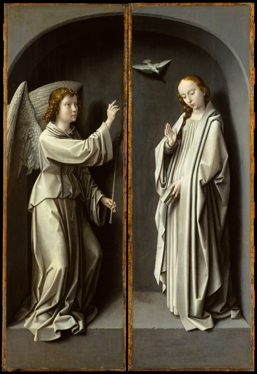 Aartsengel Gabriël, De Maagd Annunciate door Gerard David