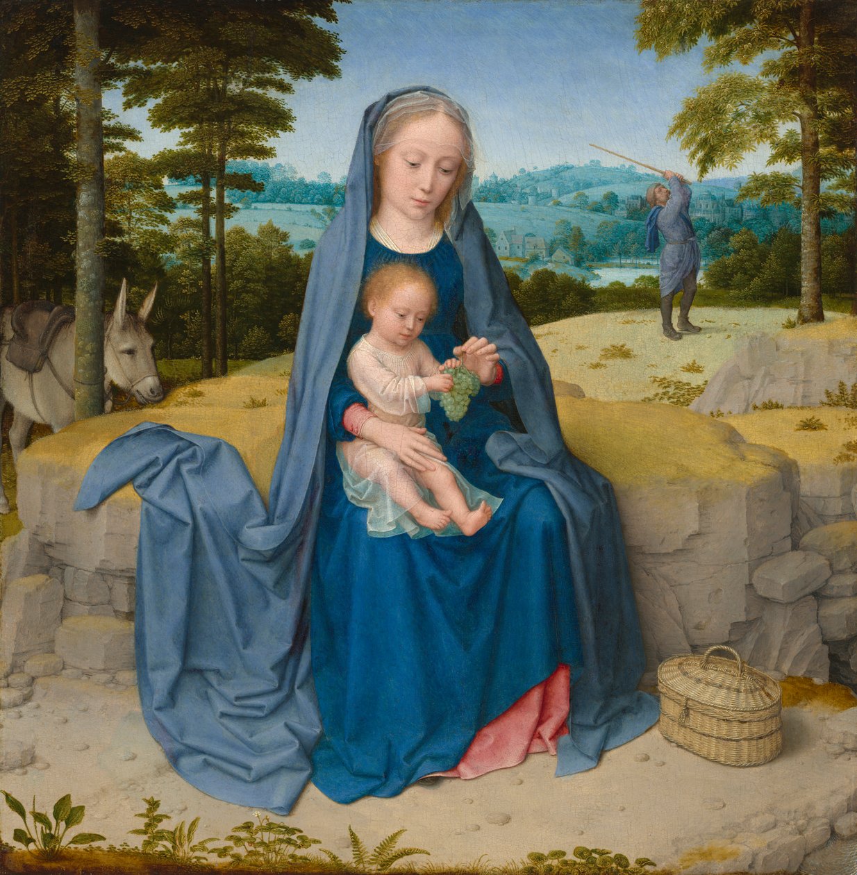 Rust tijdens de vlucht naar Egypte, ca. 1510 door Gerard David