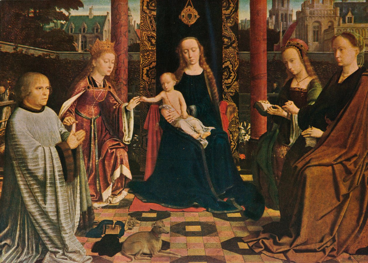 De Maagd en het Kind met Heiligen en Donor, 1510, 1909 door Gerard David