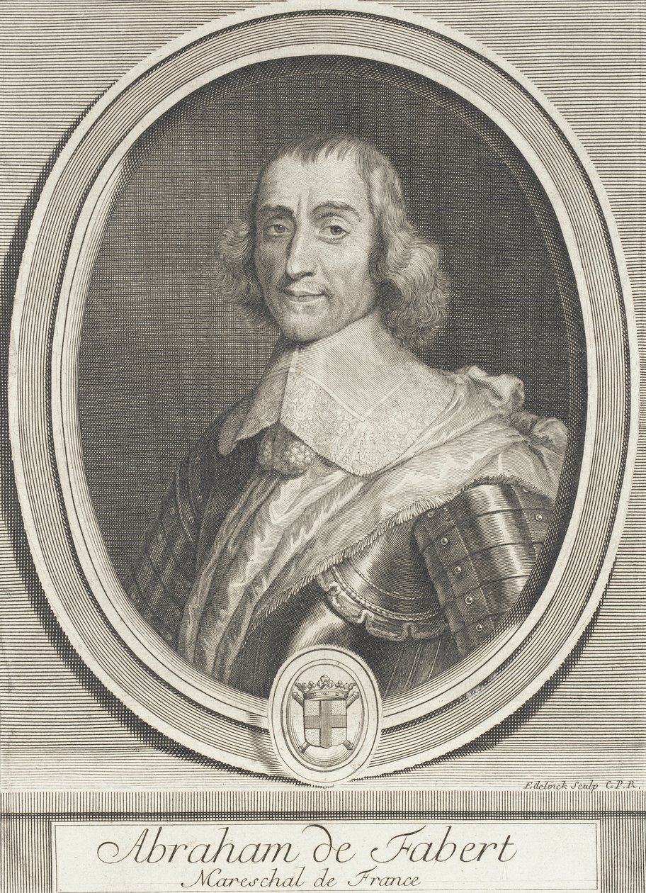 Abraham de Fabert, maarschalk van Frankrijk door Gérard Edelinck