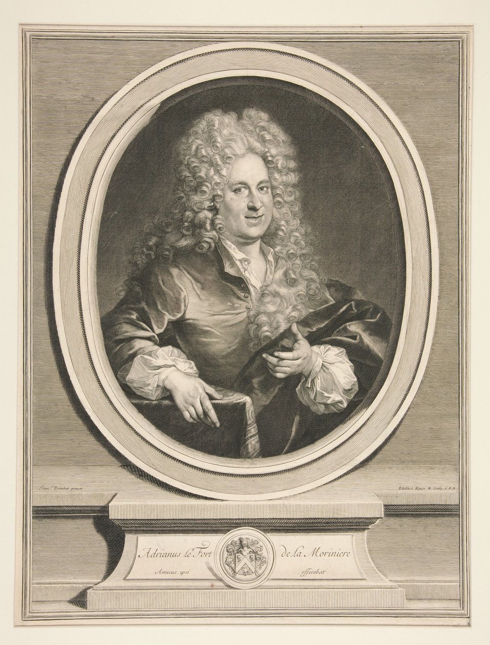 Adrien Claude Lefort de La Morinière door Gérard Edelinck
