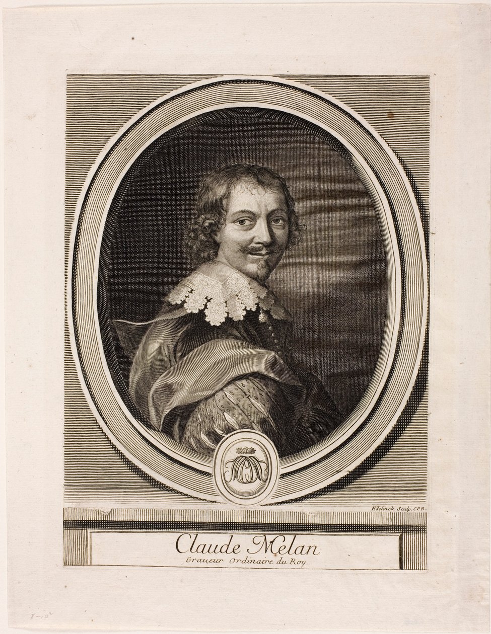 Claude Mellan door Gérard Edelinck