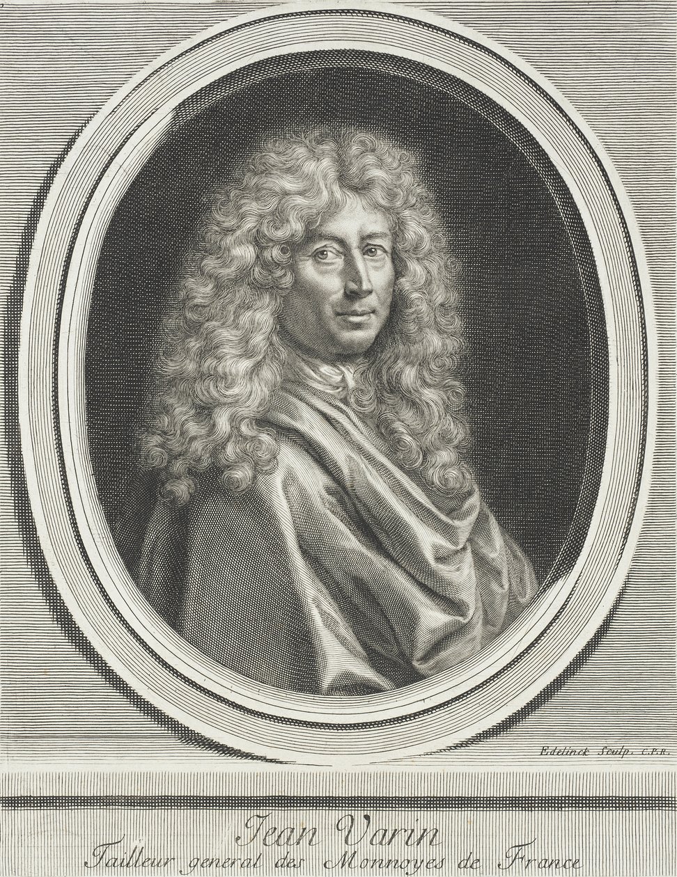 Jean Varin door Gérard Edelinck