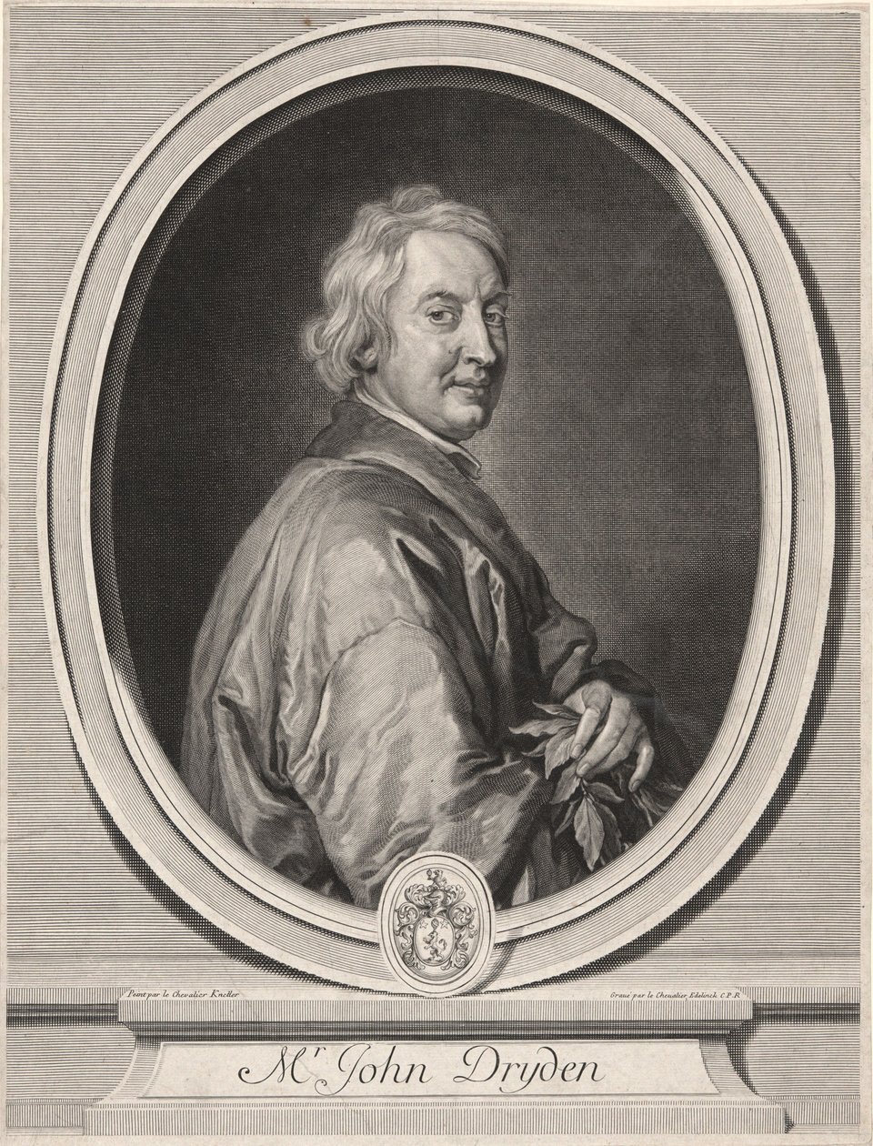 John Dryden (1631-1707) door Gérard Edelinck