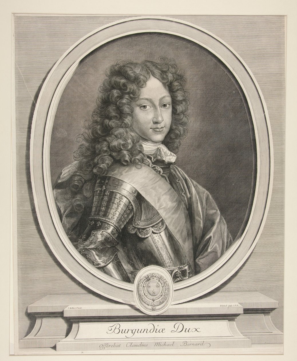 Lodewijk, hertog van Bourgondië (1682-1712) door Gérard Edelinck