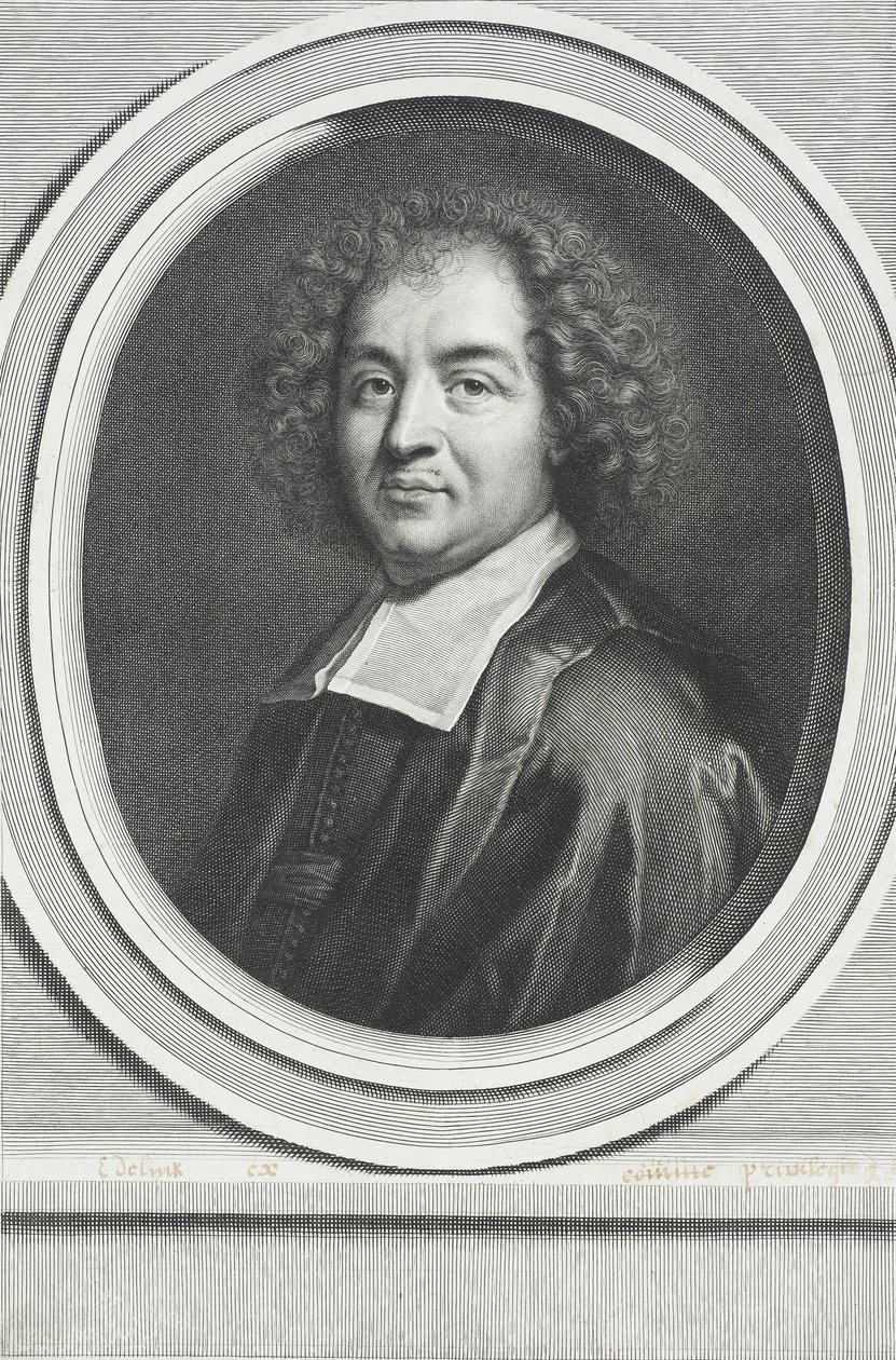 Louis Moreri door Gérard Edelinck