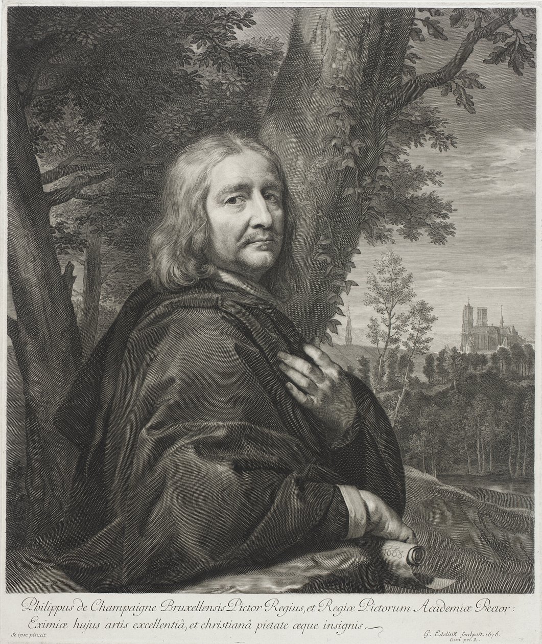 Philippe de Champaigne door Gérard Edelinck