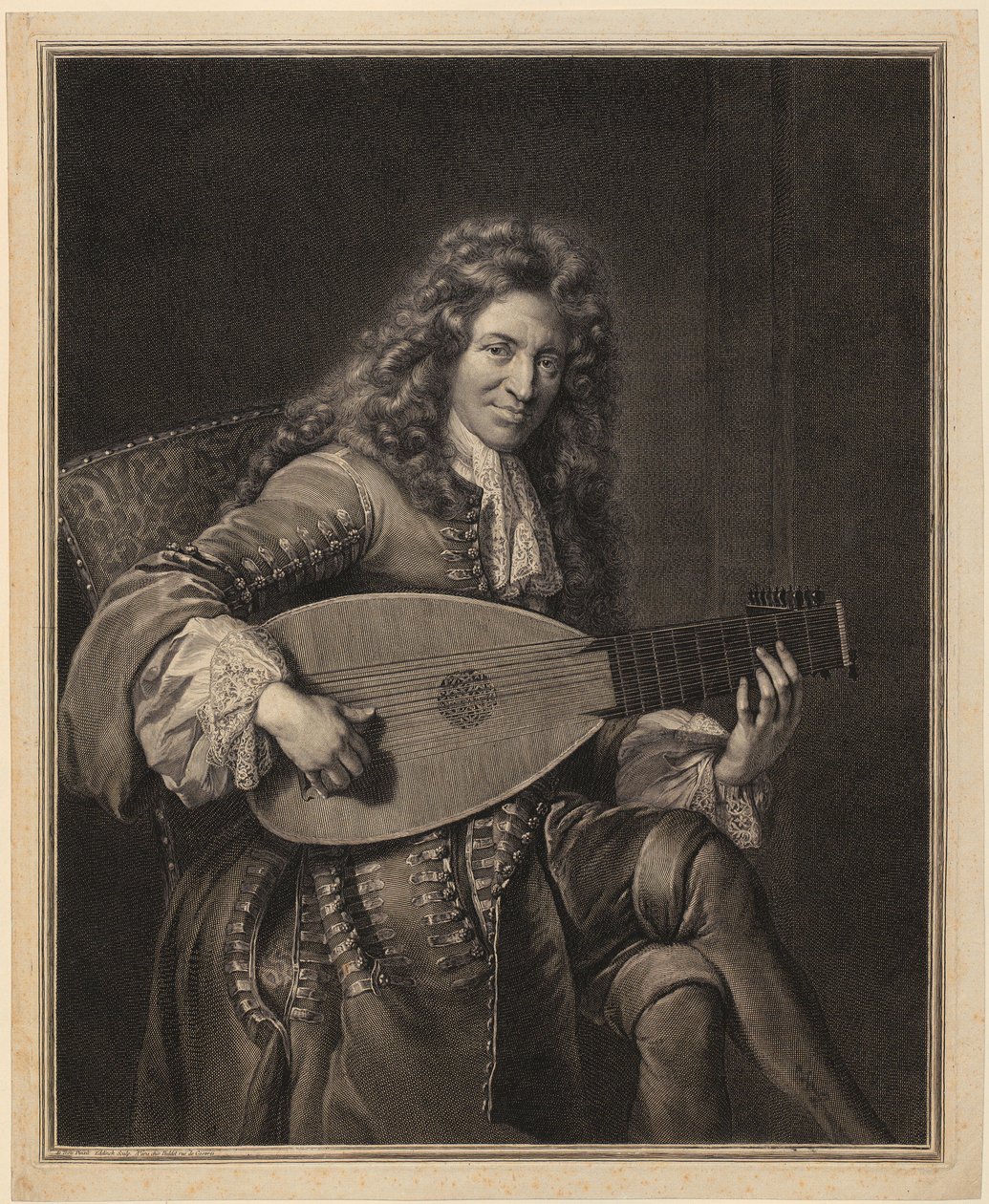 Portret van Charles Mouton door Gérard Edelinck