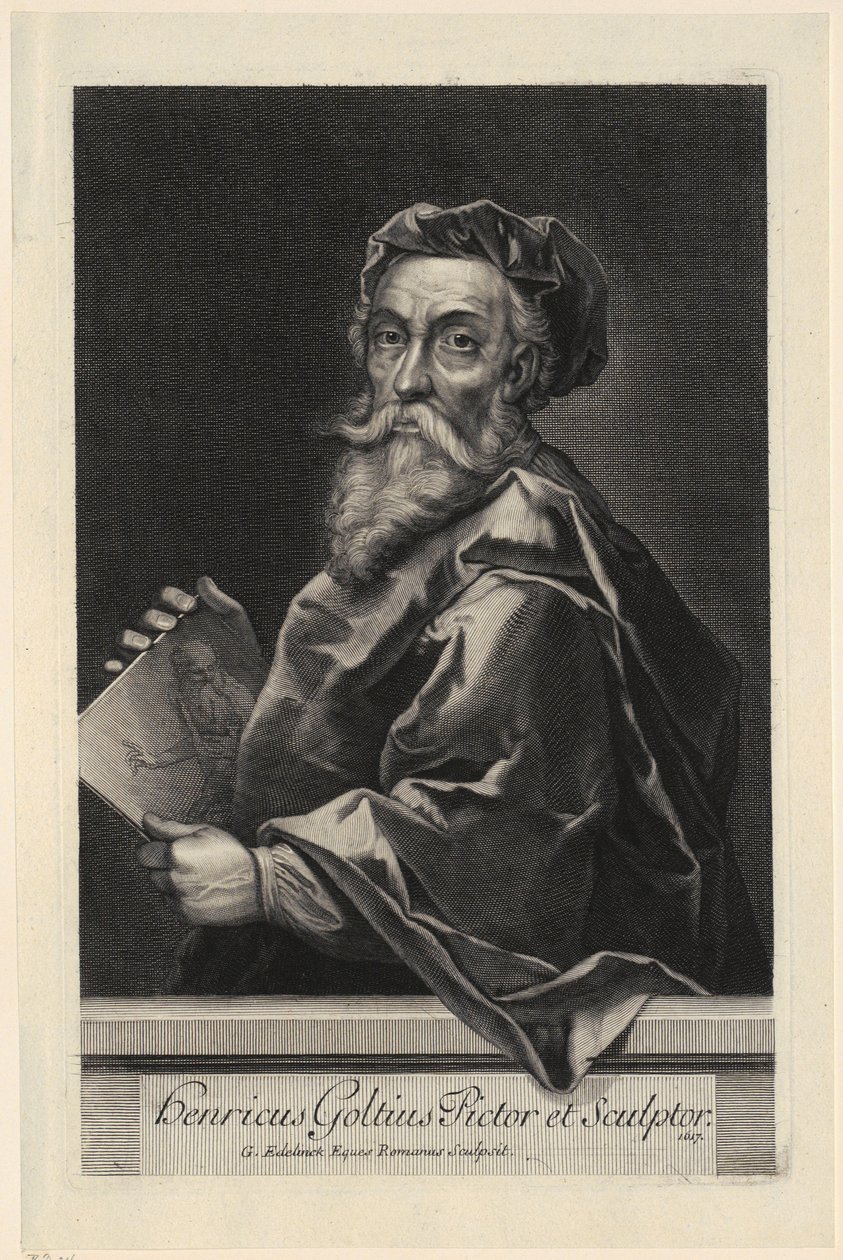 Portret van Hendrick Goltzius door Gérard Edelinck