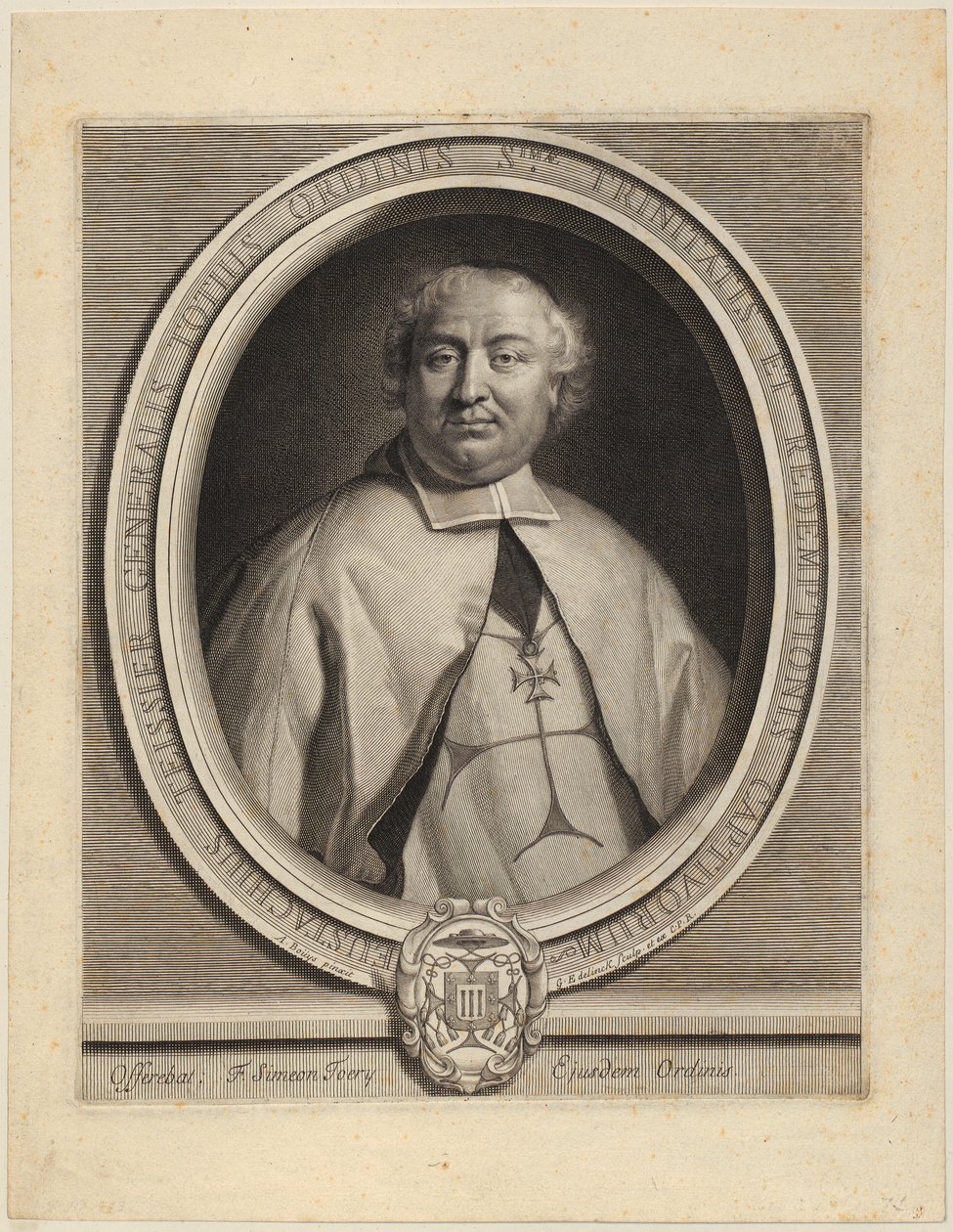 Portret van Nicolas Parfaict door Gérard Edelinck