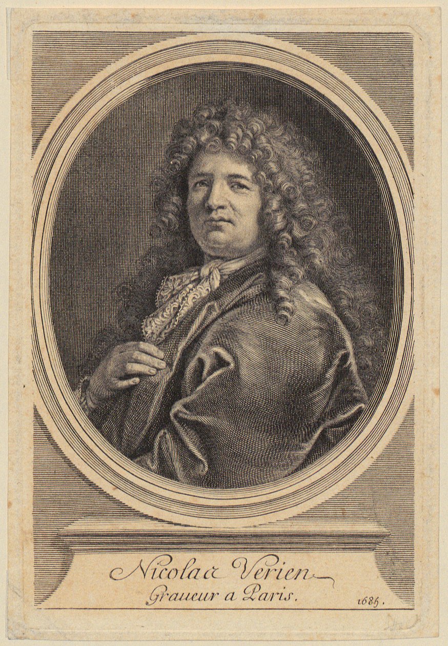 Portret van Nicolas Verien door Gérard Edelinck