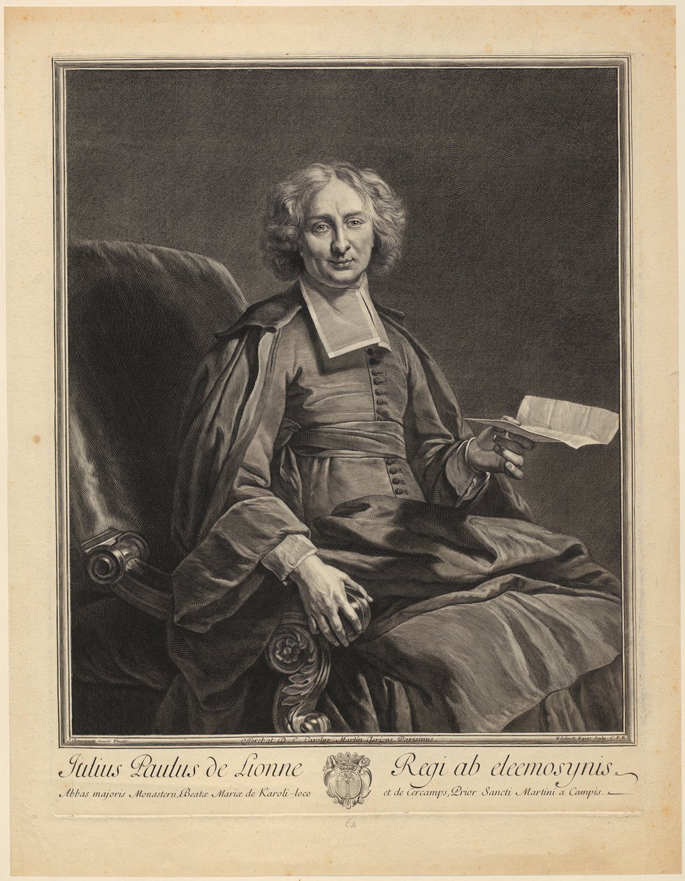 Portret van Philippe de Champaigne door Gérard Edelinck