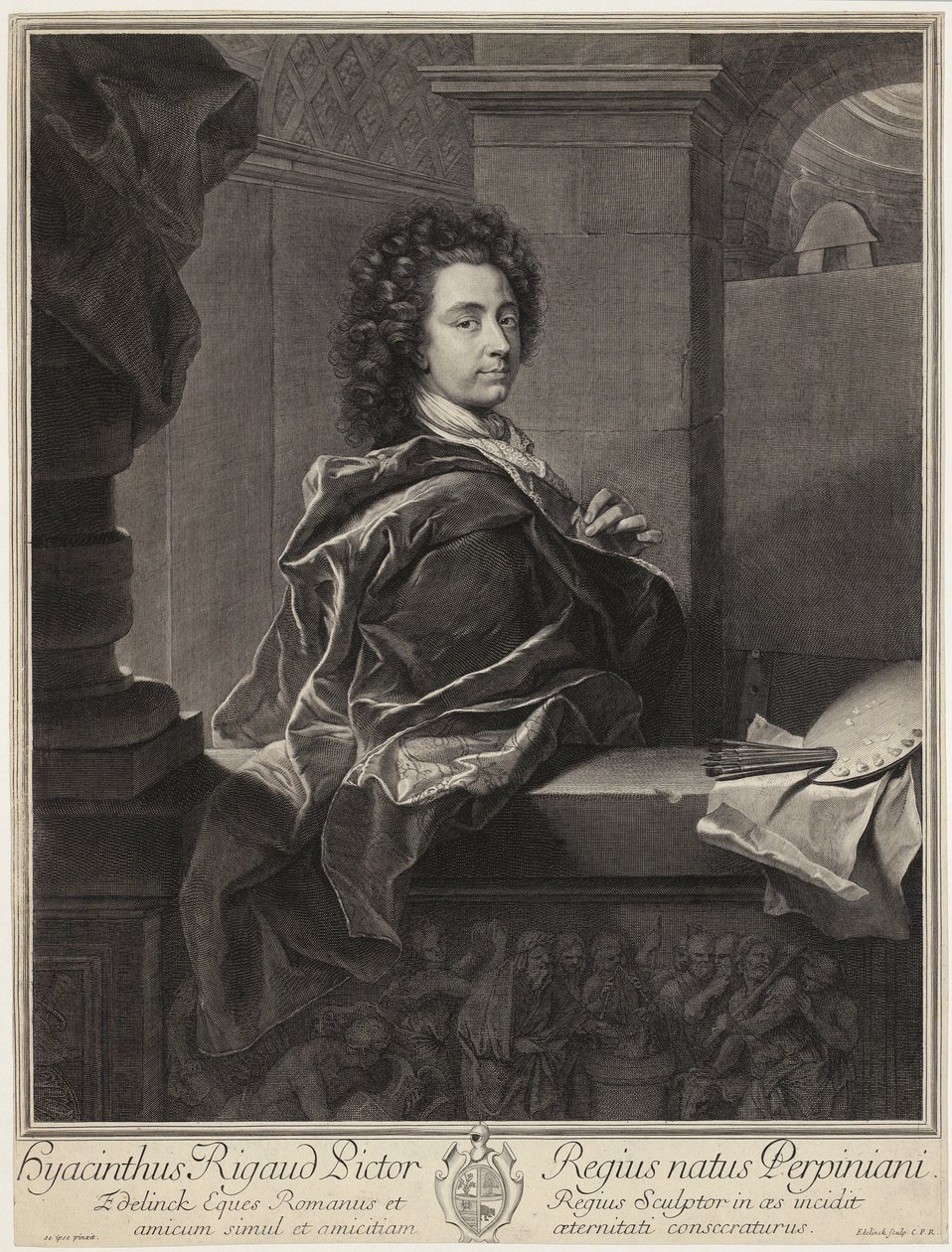 Portret van Titiaan door Gérard Edelinck